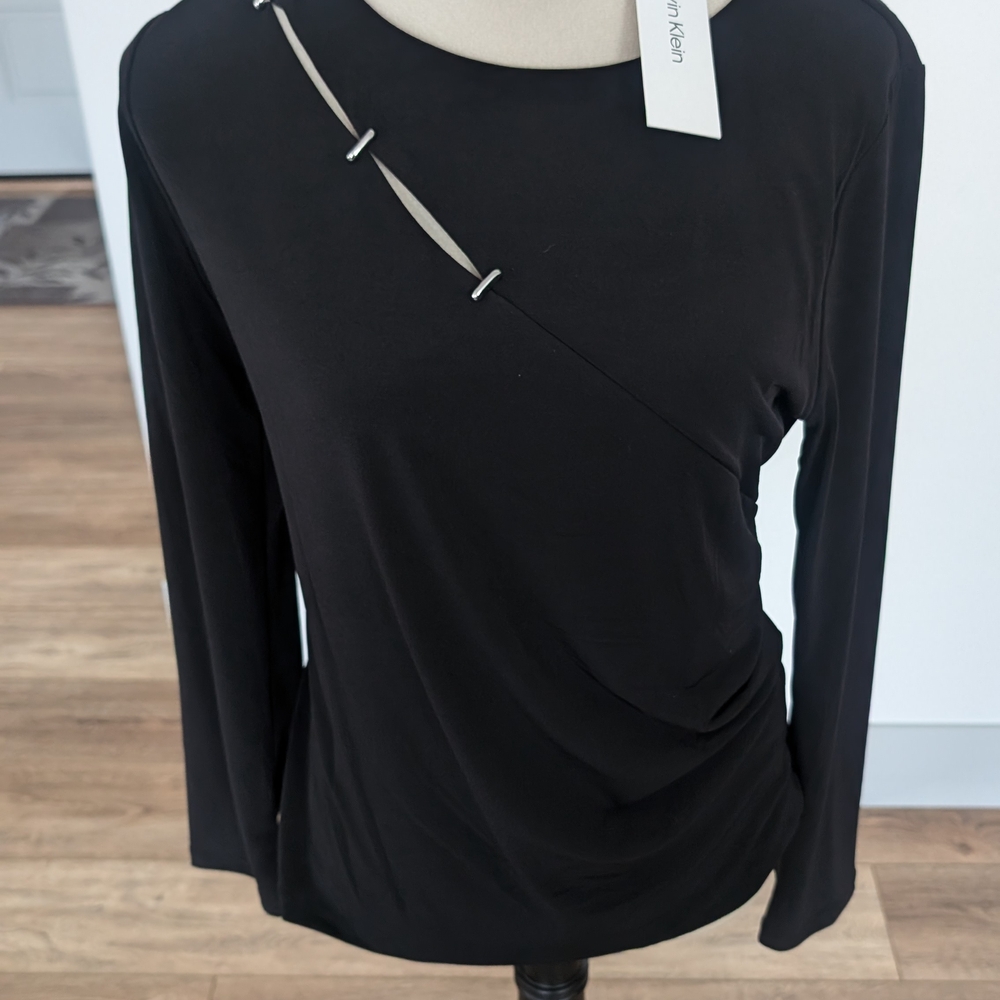 Calvin Klein Women's Black Long Sleeve Top